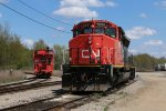 CN 5261 sits tied down in Kilgore Yard